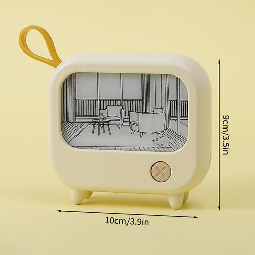 Mini Art TV Maling Dekor Nattlampe | Skanto