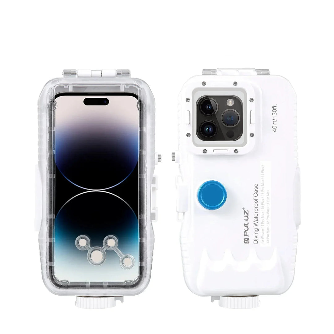 Wasserdichte Taucherhülle for iPhone med 40 m beskyttelse og touch-styring – AquaShield