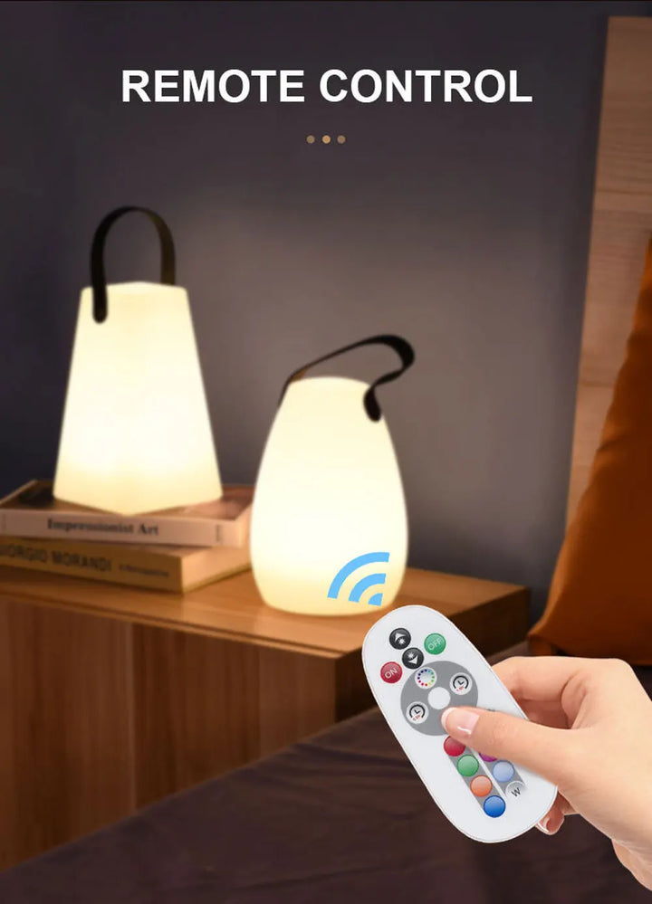 Skanto | Mobil Vanntett Trådløs Lampe | Trådløs, Fargeforandrende & Ideell for Utendørs Camping og Hjemmeatmosfære