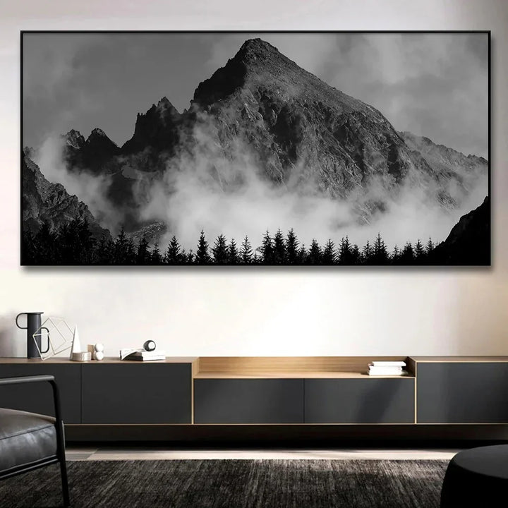 Northern Landscapes Skog Fjell Villmark Veggkunst Fine Art Lerretsutskrifter Svart Hvit Plakater For Stue Moderne Hjem Kontorinnredning | Skanto