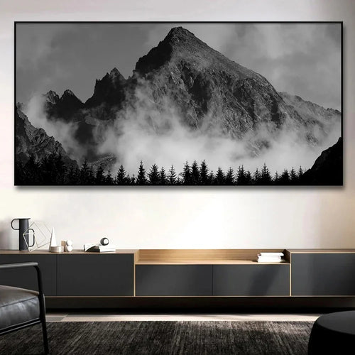 Northern Landscapes Skog Fjell Villmark Veggkunst Fine Art Lerretsutskrifter Svart Hvit Plakater For Stue Moderne Hjem Kontorinnredning | Skanto
