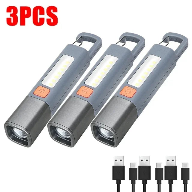 Ultra-Bright Long Shot USB Oppladbar Lommelykt | Skanto