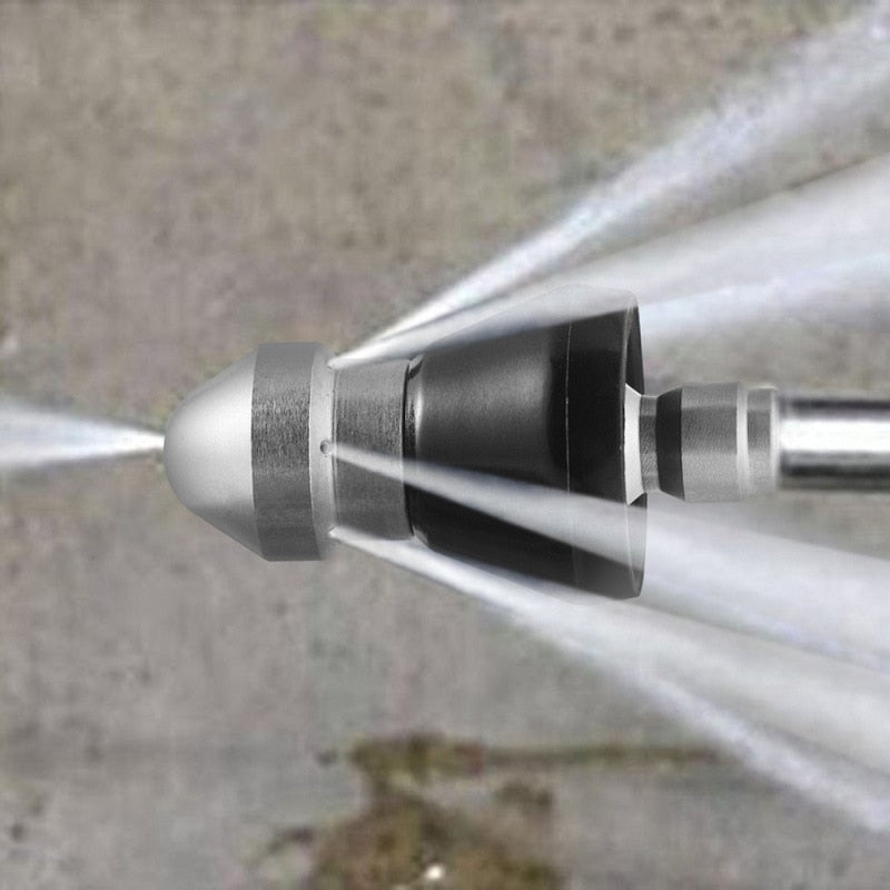 Skanto | Høytrykk Avløp Jetting Dyse – Rustfritt Stål Kloakk Rengjørings Spray for Rask Rør Fjerning