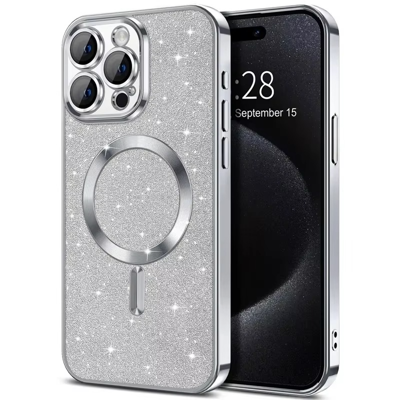 Skanto | Glitrende elektroplate etui med MagSafe for iPhone