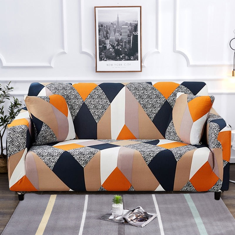 Moderne Skli-sikre Fargerik Elastisk Sofatrekk | Skanto