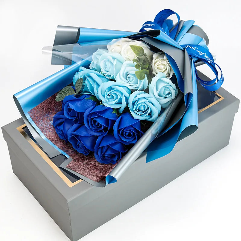 Romantischer Rosenstrauß aus Seife – Geschenk zum Valentinstag