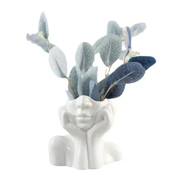 Skanto | Abstract Face Vase – Unik design for stilfull innredning