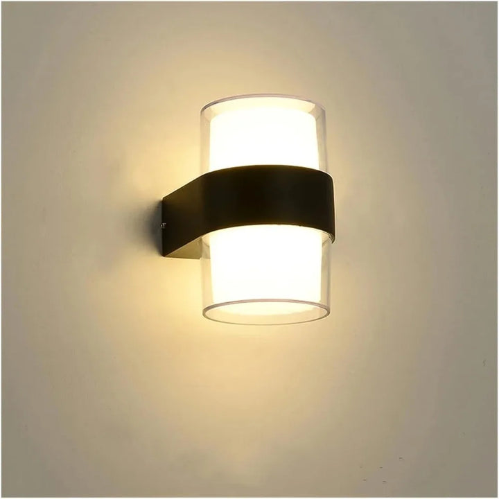 Skanto | AuroBeam LED ute vegglampe | Vanntett IP65 | Moderne design for balkong, hage og inngang | 9W / 18W