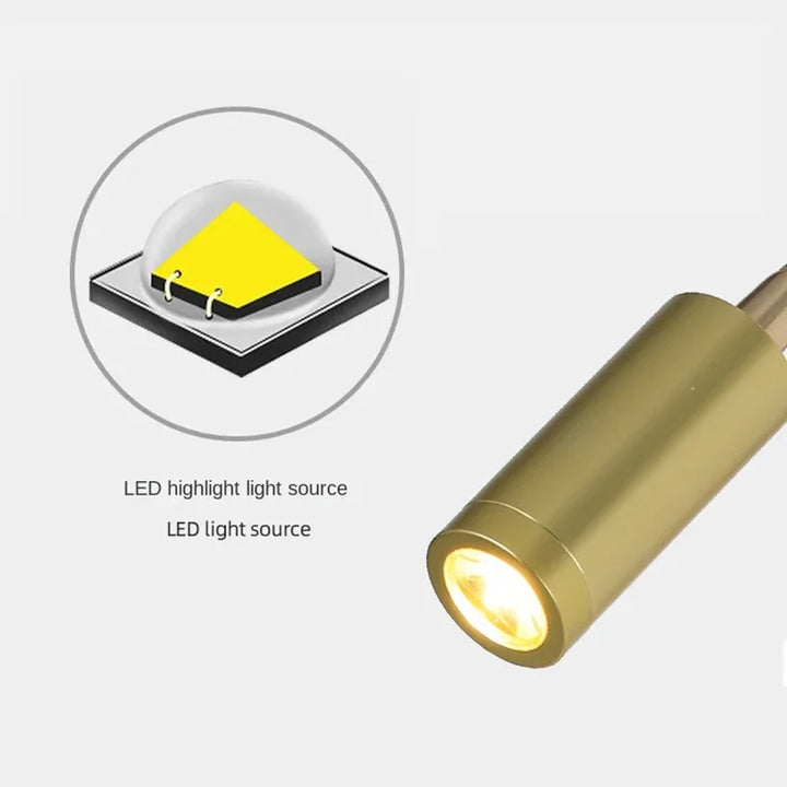Skanto | Allsidig LED Vegglampe: Moderne, Fleksibel, Perfekt for å Lese i Sengen
