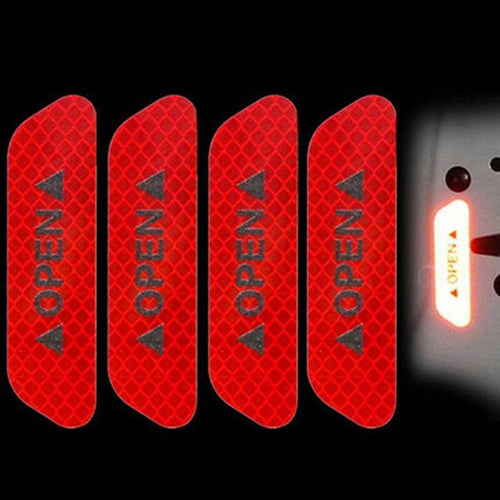 Skanto | 4PCS Bylys Reflekterende Varselklistermerker