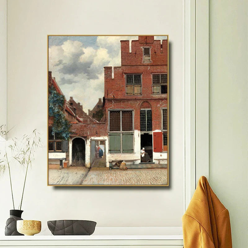 Jente Med Perleøredobbe Plakat Johannes Vermeer Hollandsk Gylden Alder Maleri Fine Art Lærred Utskrifter Klassisk Maleri For Stue Spisestue Dekor | Skanto