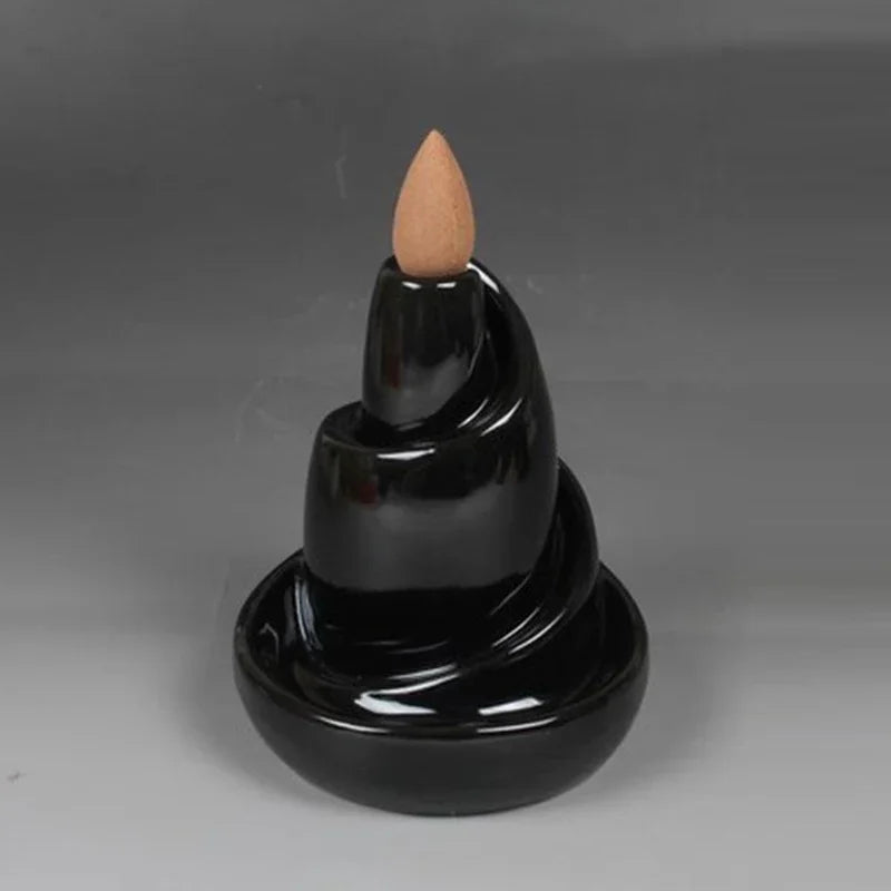 Skanto | Black River Keramisk Backflow Røkelsespinner Burner