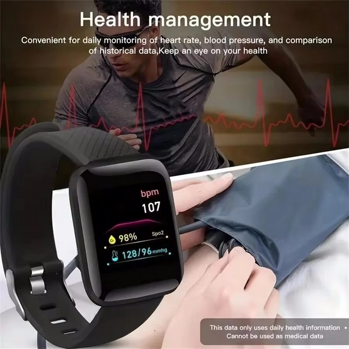 Skanto | Bluetooth Smart Fitnessklokke med musikkontroll og skritteller