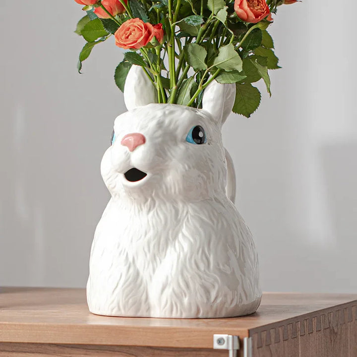 Søt Kanin Keramikk Vase | Skanto