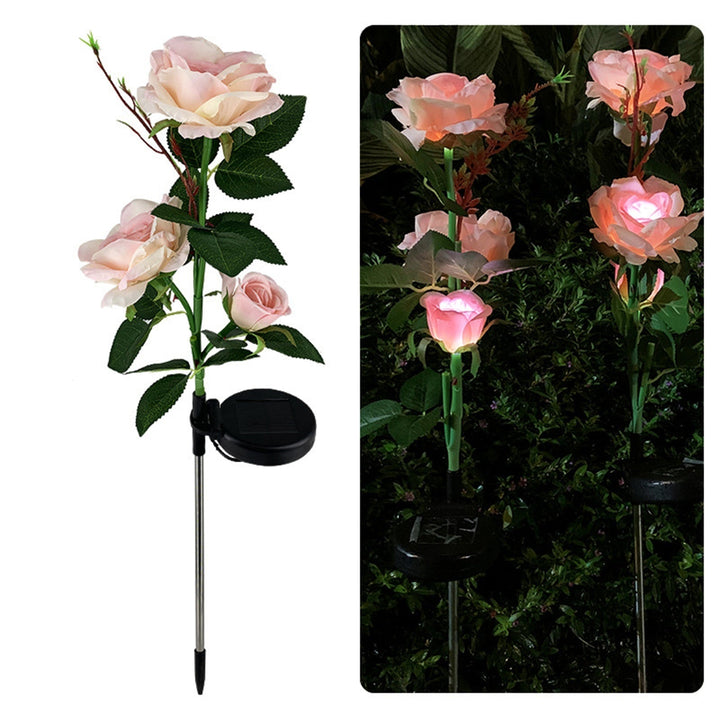 LED Solcelle Rose Dekorativ Lys | Skanto