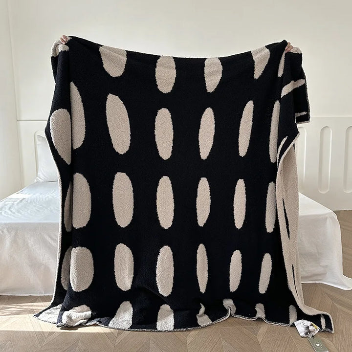 Floral Sofa Blanket – Nordic Fleece Throw | Skanto