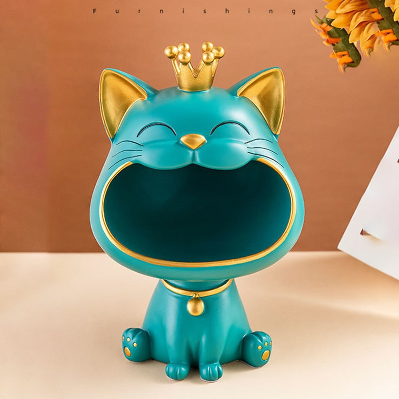 Skanto | Fortune Kitty Statue Hjemme Oppbevaringsboks