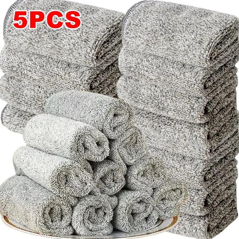 CleanPro 5 Delt sett Mikrofiber Rengjøringskluter Skanto