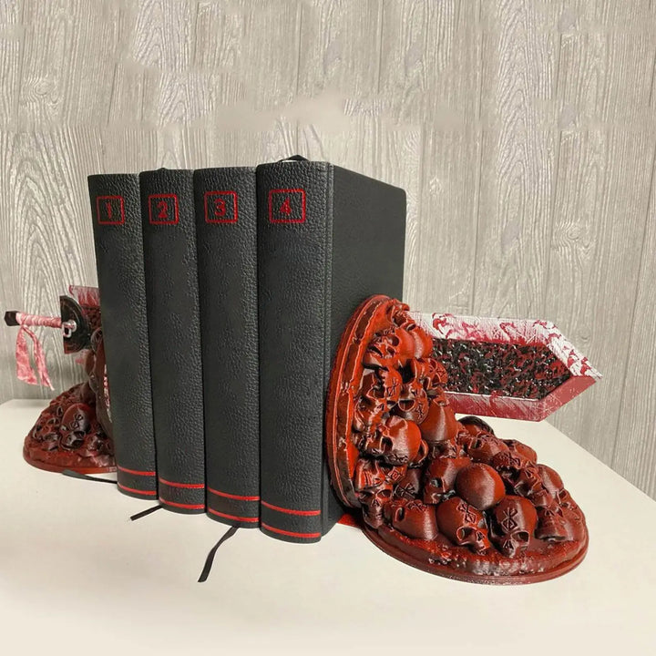 Skanto | Berserk Bokstøtter Furious Bokstøtter Dragejeger Harpiks Håndverk Studie Kunst Dekorativ Ornament Hjem Skrivebord Bokhylle T4z7