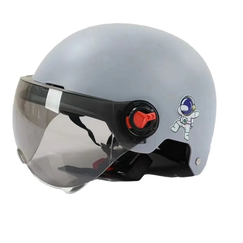 Skanto | Åpen-Face Motorsykkelhjelm med Goggles – Orion