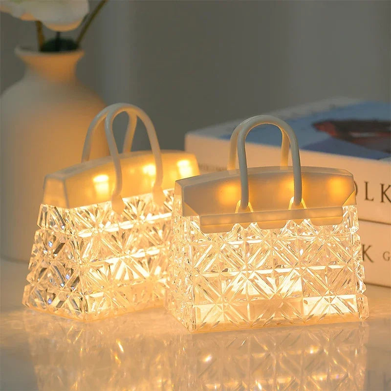 Skanto | CrystalBag | Kreativ akryl nattlampe i håndveskeform
