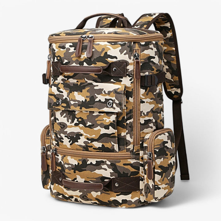Skanto | Vintage Canvas Backpack – Stilig og funksjonell med laptoplomme for hverdagsliv og eventyr