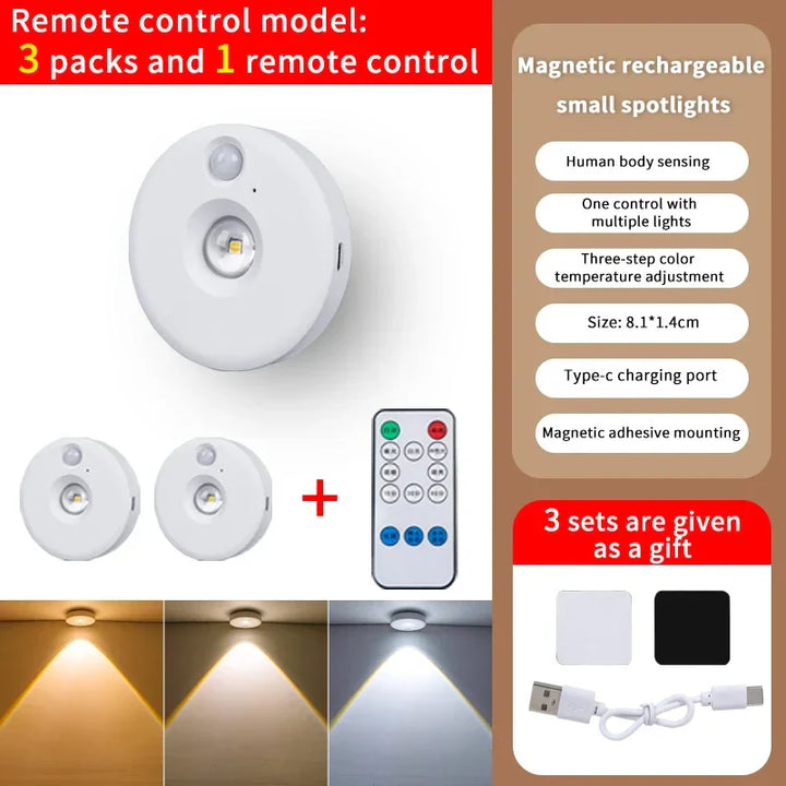 Skanto | LumoLine | PIR bevegelsessensor LED-lys | Dimmbar & Oppladbar | Trådløs