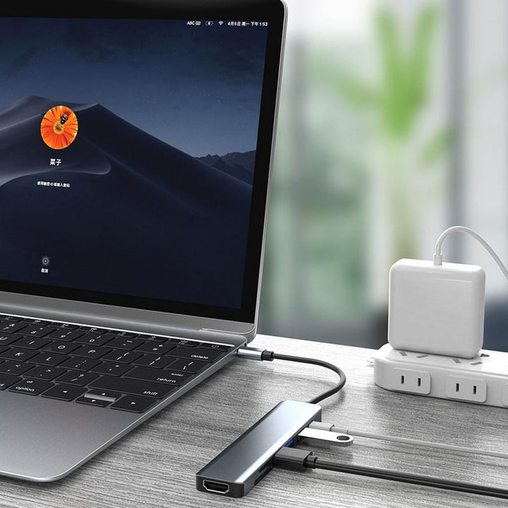 Skanto | Thunderbolt 3 USB-C Hub med HDMI, PD, SD/TF for MacBook Air M1 og iPad Pro