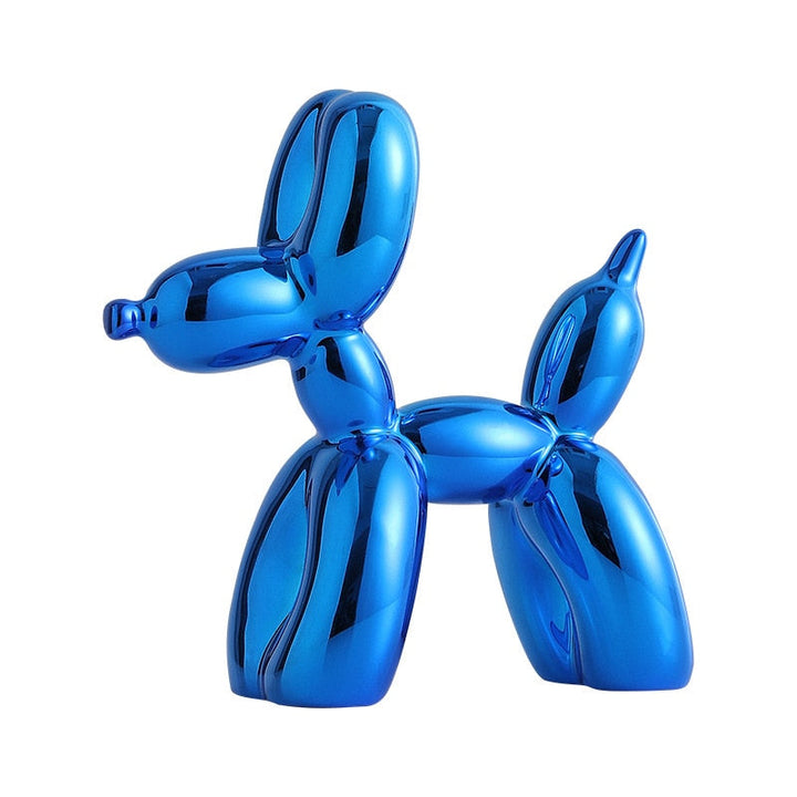 Skanto | Ballonghund Skulptur, Ballongkunst Statue, Mini Samlefigur, Hjemmedekorasjon, Harpiksk Figur, Skrivebordsdekorasjoner, Romdekorasjon