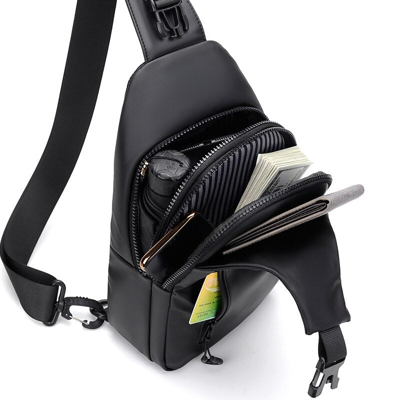 Skanto | Koreansk City Vanntett USB Ladbar Crossbody Veske