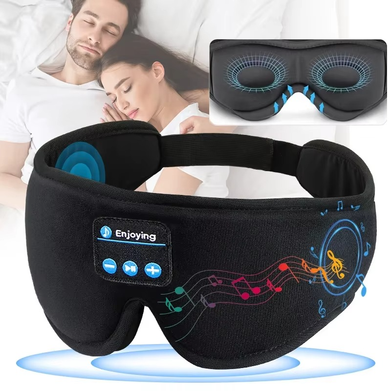 Skanto | Bluetooth sovingenhörlurar med 3D ögonmask och inbyggda HD-högtalare