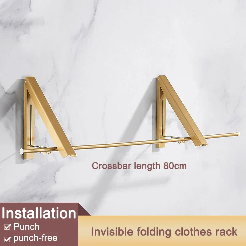 Space Saver Foldbar Veggklær Aluminiumstativ | Skanto