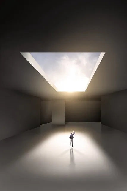 Moderne Geometriske Arkitektoniske Landskaps Veggkunst Fine Art Lerret Utskrifter Bilder For Studio Hjemme Kontor Entré Inspirerende Kunst Dekor | Skanto
