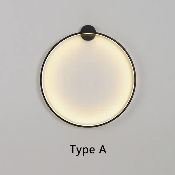 Skanto | Minimalistisk LED Sirkel Bakgrunn Vegglampe