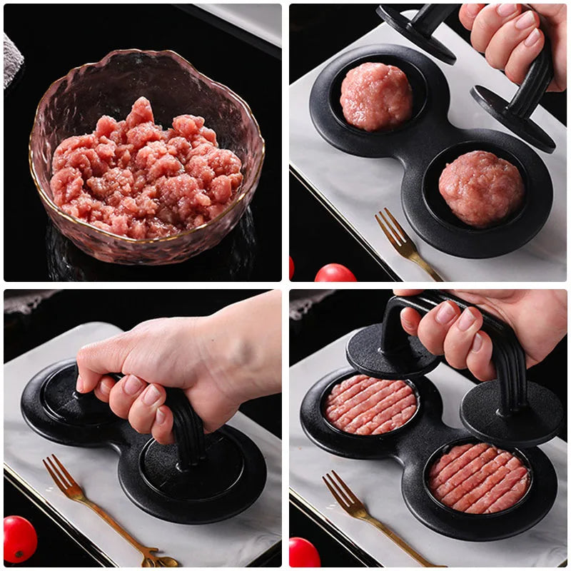 Skanto | Ultimate Double Grid Burger Rice Ball Molding Gadget