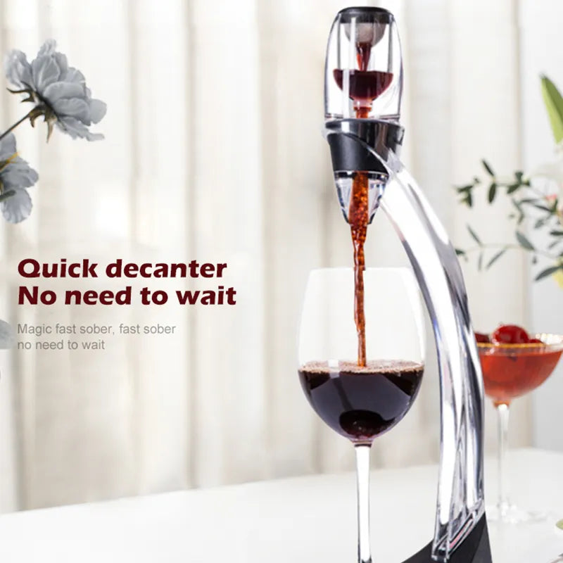 Skanto | VinaLuxe vinlufting med filter | Umiddelbar full aroma | Mykere tanniner | Moderne design