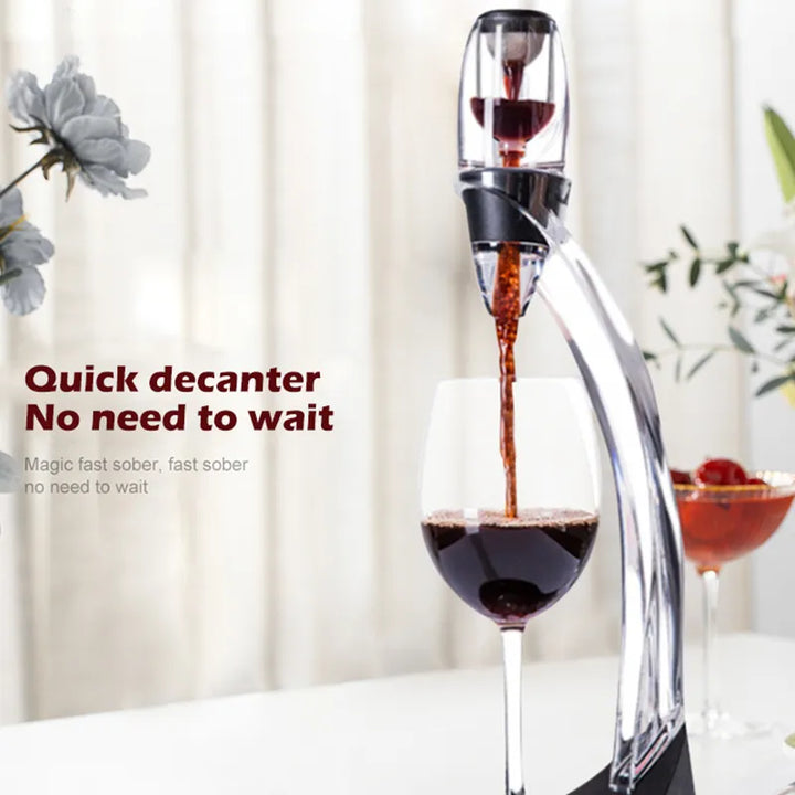 Skanto | VinaLuxe vinlufting med filter | Umiddelbar full aroma | Mykere tanniner | Moderne design