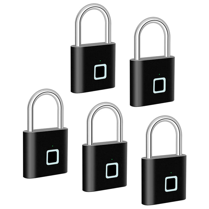 Frendorf | Smart Fingeravtrykk HengeLås med USB-lading og vanntett design – Titan