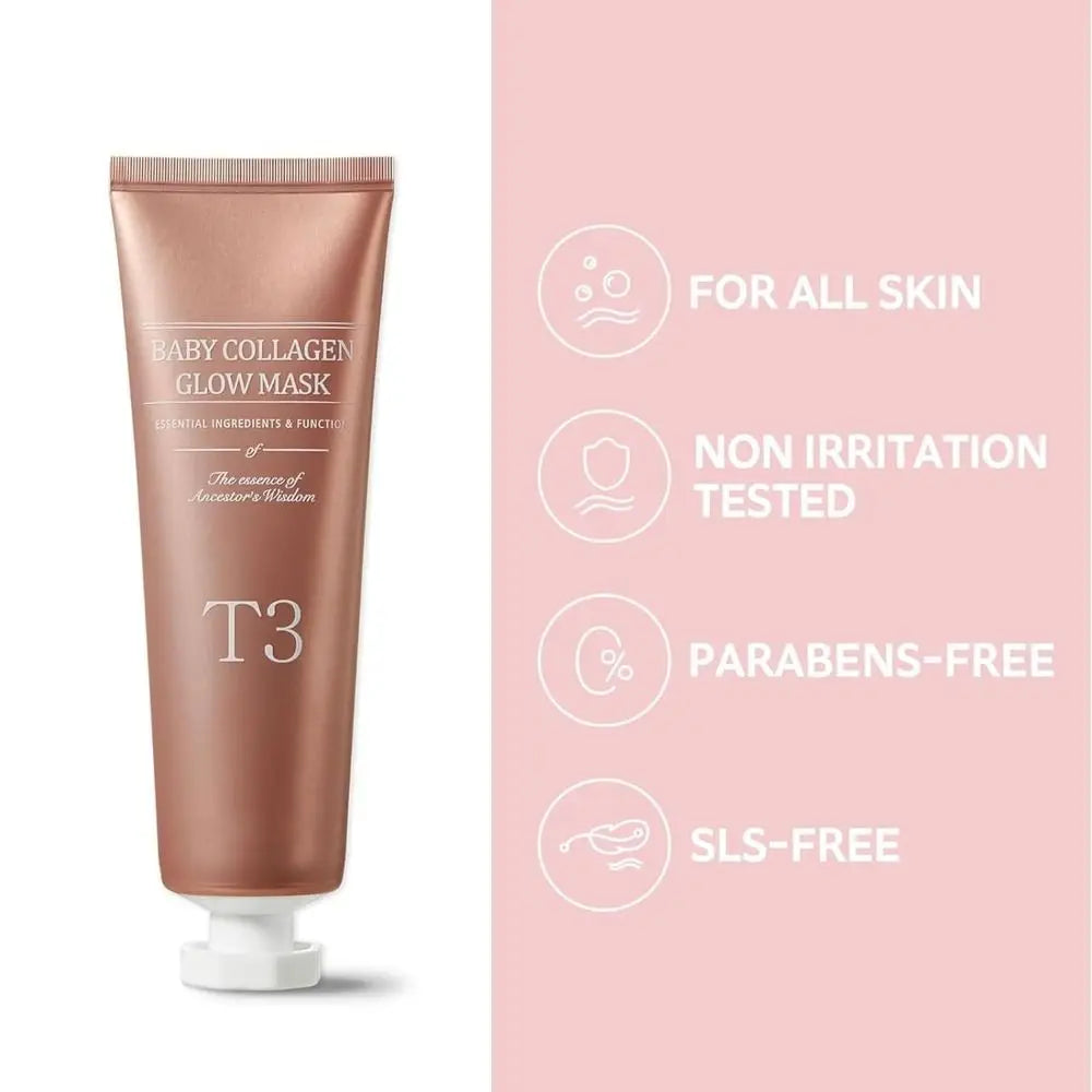 Skanto | Koreansk Glass Hud Kollagen Glow Maske