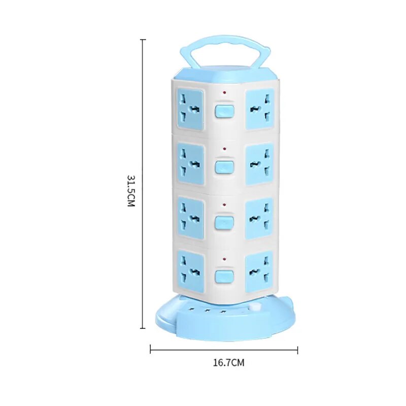 Tower Design Surge Protector Vertikal Strømskinne | Skanto