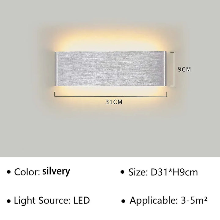 Skanto | LumiEra Moderne LED Vegglampe | Stilrent Design | Varme hvite lys for soverom, korridor & bad