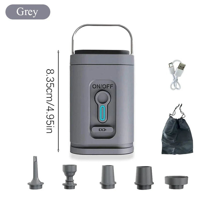 Mini Air Pump USB-C med 5 dysene – 200 L/min | Skanto