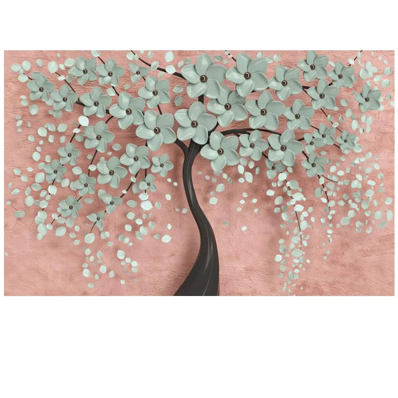 Abstrakt Floral Stor Blomster Petal Trevegg Kunst Fine Art Lærredsutskrifter Bilde For Stue Soverom Salong Kunst Dekor | Skanto