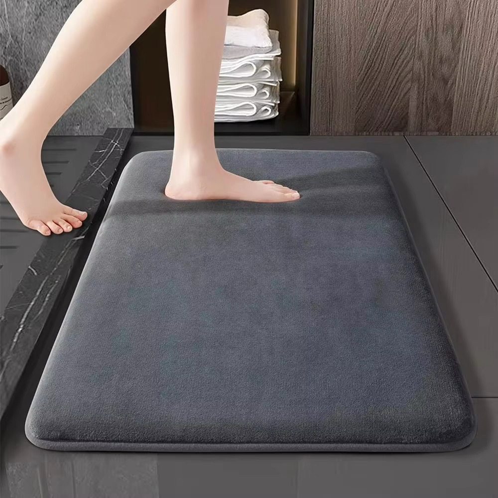 Ultra-saugfähige, rutschfeste Luxus-Badematte fra Korallensamt