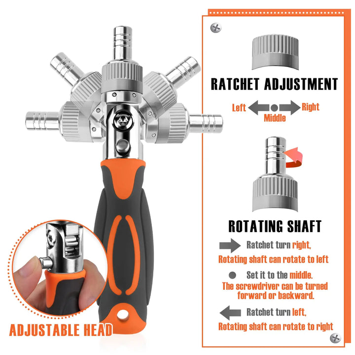 Skanto | 68-i-1 Tange Skrutrekker Sett med Magnetiske Bits & Forlengelsesstang – FortiDrive