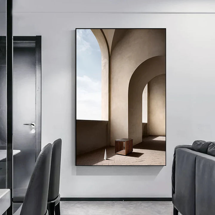 Minimalist Abstrakt Arkitektonisk Veggkunst Fin Kunst Lærtrykk Plakater Bilder For Moderne Leilighet Stue Hjemme Kontor Dekor | Skanto