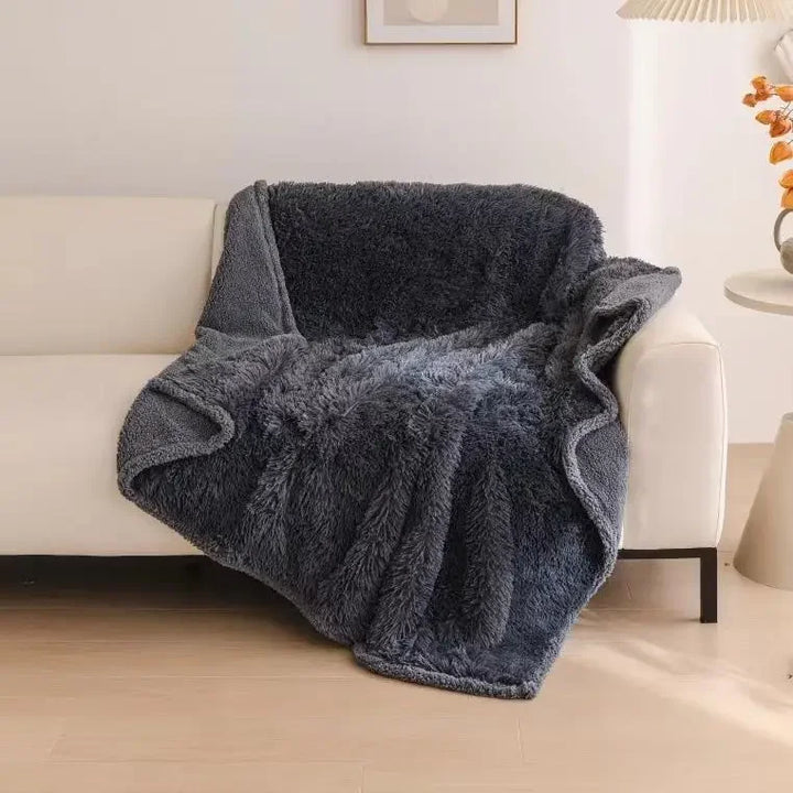 Skanto | Luksuriøs Koseserviett | Vanntett & Varm | Mikrofiber | For Par, Sofa & Soverom