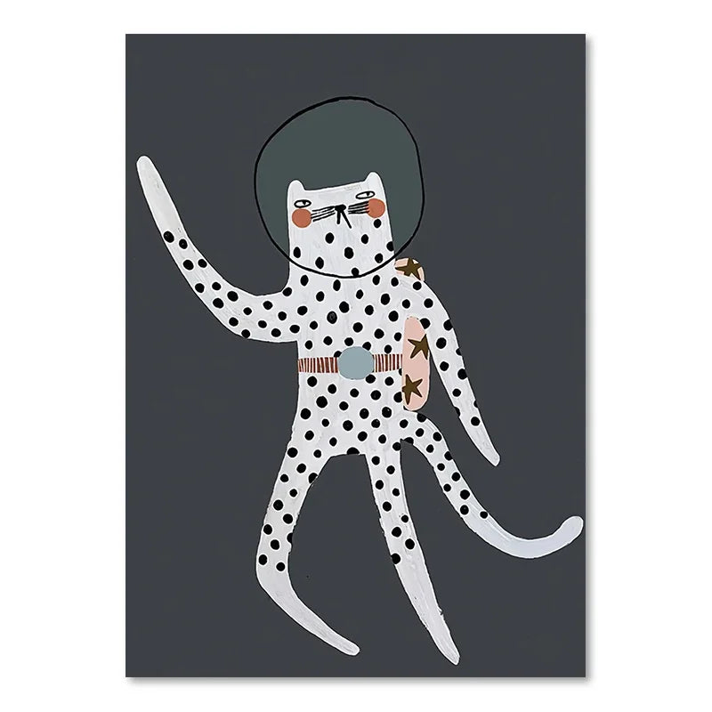 Søte Baby Dyr Barnerom Veggkunst Illustrasjoner Fine Art Lerretsutskrifter Gås Mus Løve Isbjørn Plakatbilder For Babys Rom Veggdekor | Skanto