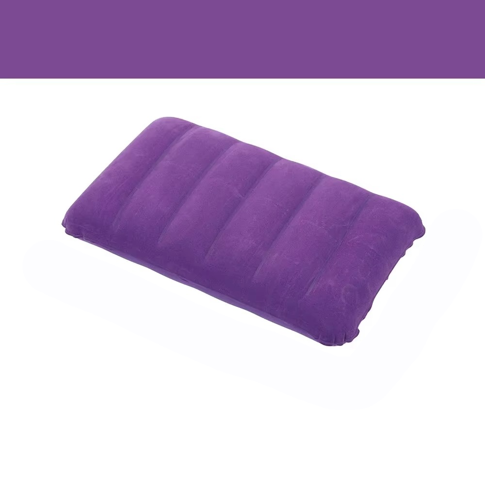 Skanto | Oppblåsbar reise- og campingpute, sammenleggbar luftpute 18,5 x 11,8 tommer