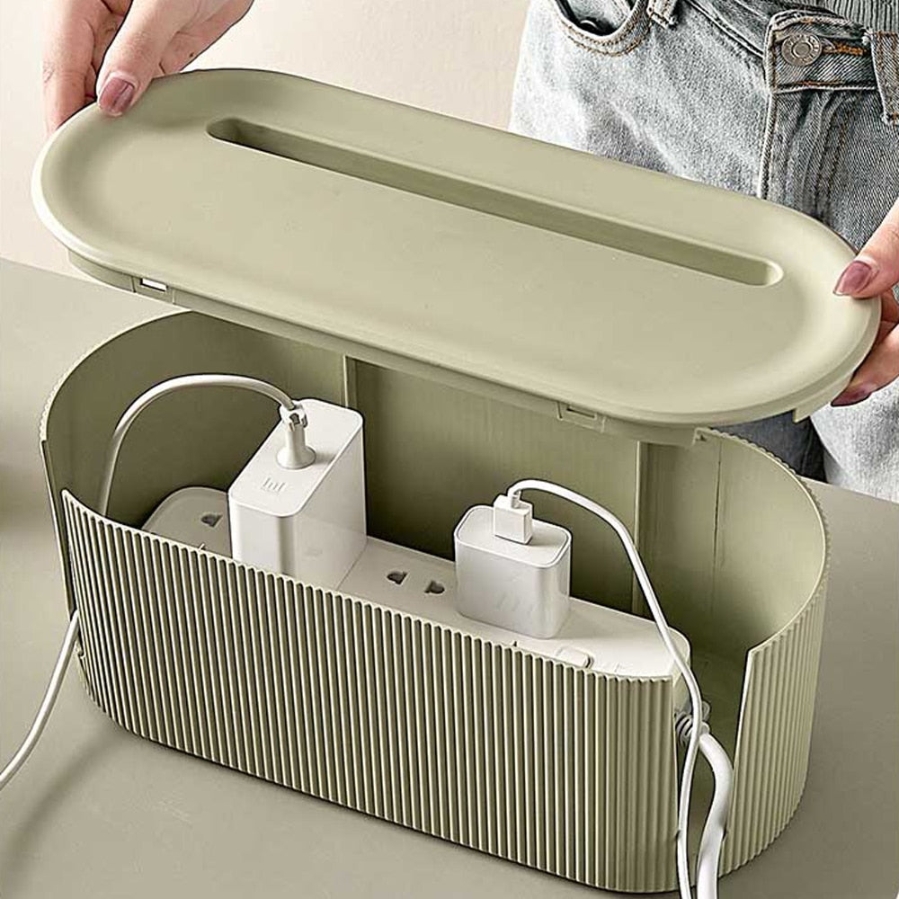 StorageMaster Box - Stilig Organizer for Kabler og Adaptere Skanto